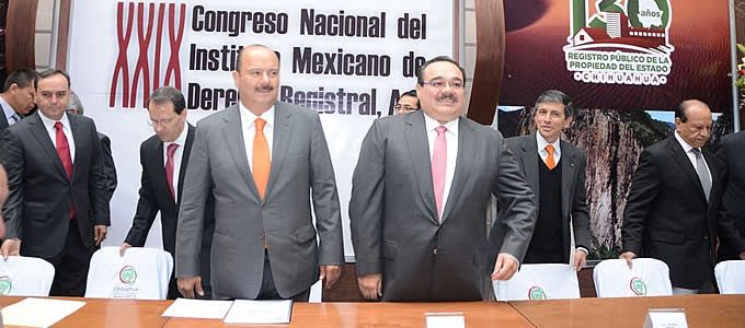 Inauguran Duarte y Marín Congreso Nacional del Derecho Registral