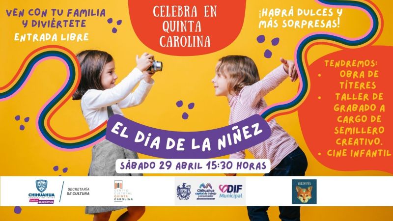 Invitan a festejar Día de la Niñez en la Quinta Carolina y en Casa Redonda