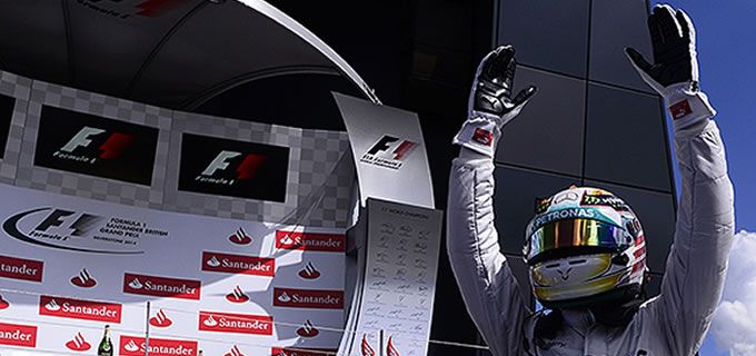 Ganó Lewis Hamilton en Silverstone