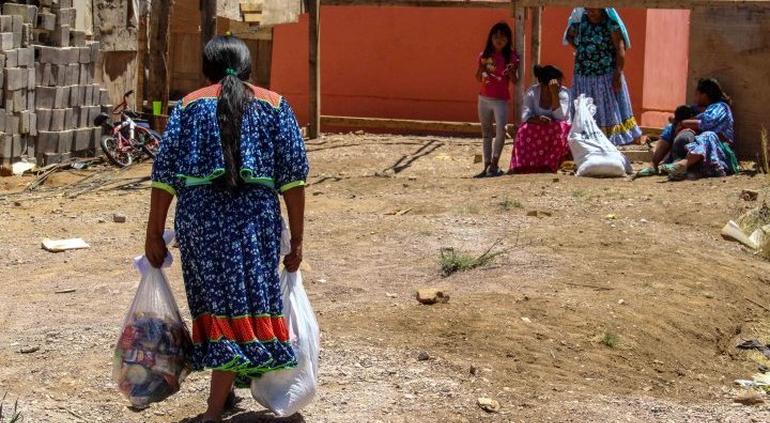 Entregan 108 toneladas de alimentos a pueblos Indigenas