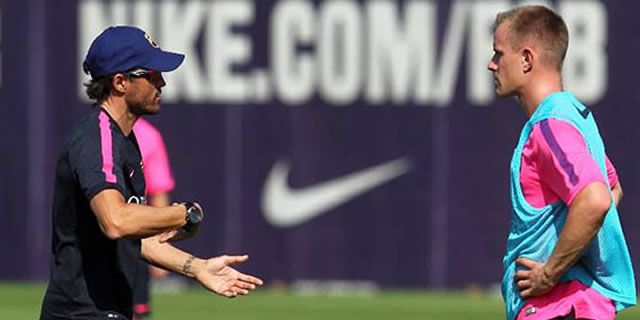 Encabeza Luis Enrique su primer entrenamiento