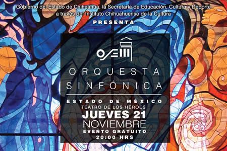 Hoy Orquesta Sinfónica del Estado de México en el Teatro de los Héroes