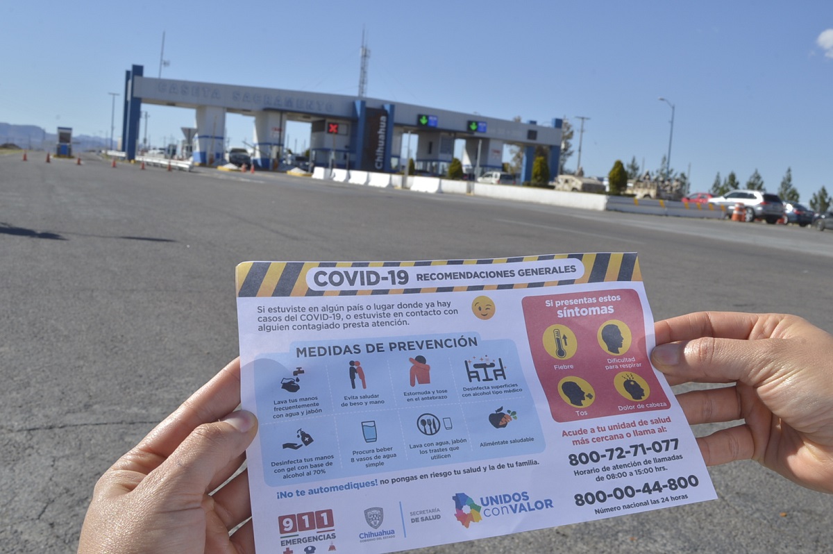  Distribuye Estado volantes informativos sobre COVID-19 en casetas y cruceros