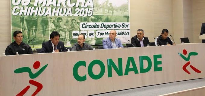 Presentan en CONADE Circuito Internacional de Marcha Chihuahua 2015