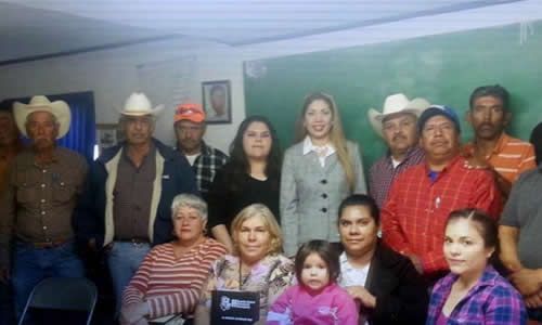 Visita diputada municipios del noroeste del estado