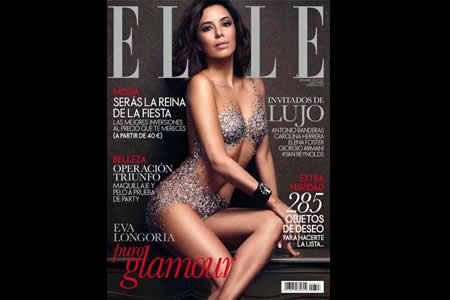 Ve aquí la espectacular portada de ELLE con Eva Longoria