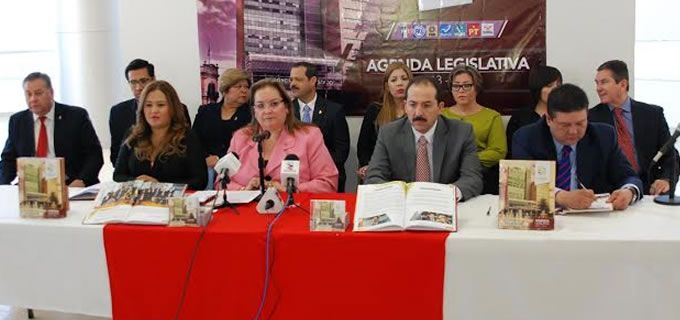 Presentan oficialmente la Agenda Legislativa de la Sexagésima Cuarta Legislatura.