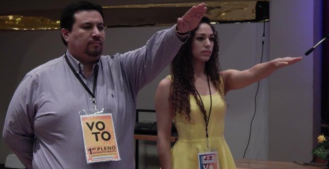 Pavel Aguilar y Crystal Tovar a la dirigencia estatal del PRD