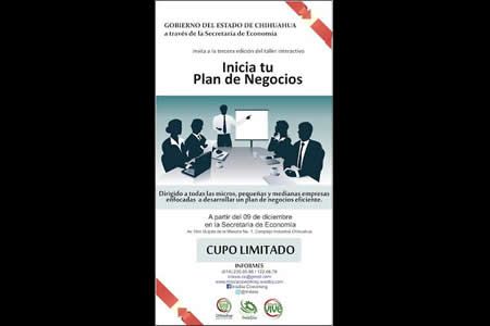 Invitan a taller ´Inicia tu Plan de Negocios´