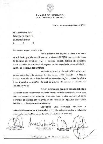 Carta a un Diputado