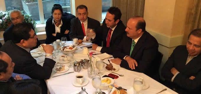 Se reúne Duarte con líderes de NY-NJ-Connecticut