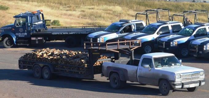 Detienen a dos que transportaban madera ilegalmente