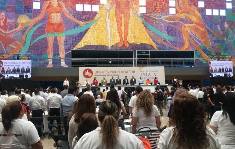 ENCABEZA ESTEBAN MOCTEZUMA FORO DE CONSULTA ESTATAL “EDUCACIÓN PARA EL BIENESTAR”