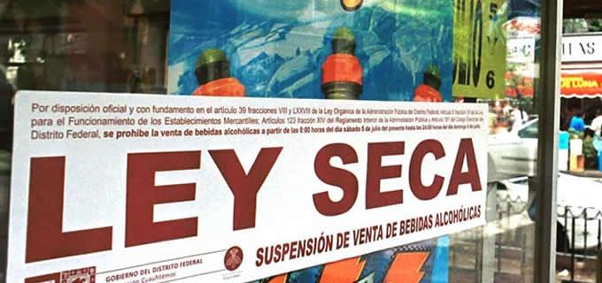 Mañana de las 9 a las 14 horas habrá ley seca