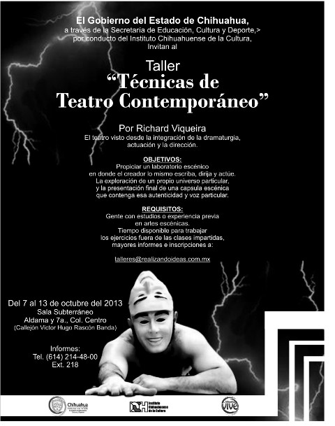 Impartirán taller  Técnicas de Teatro Contemporáneas